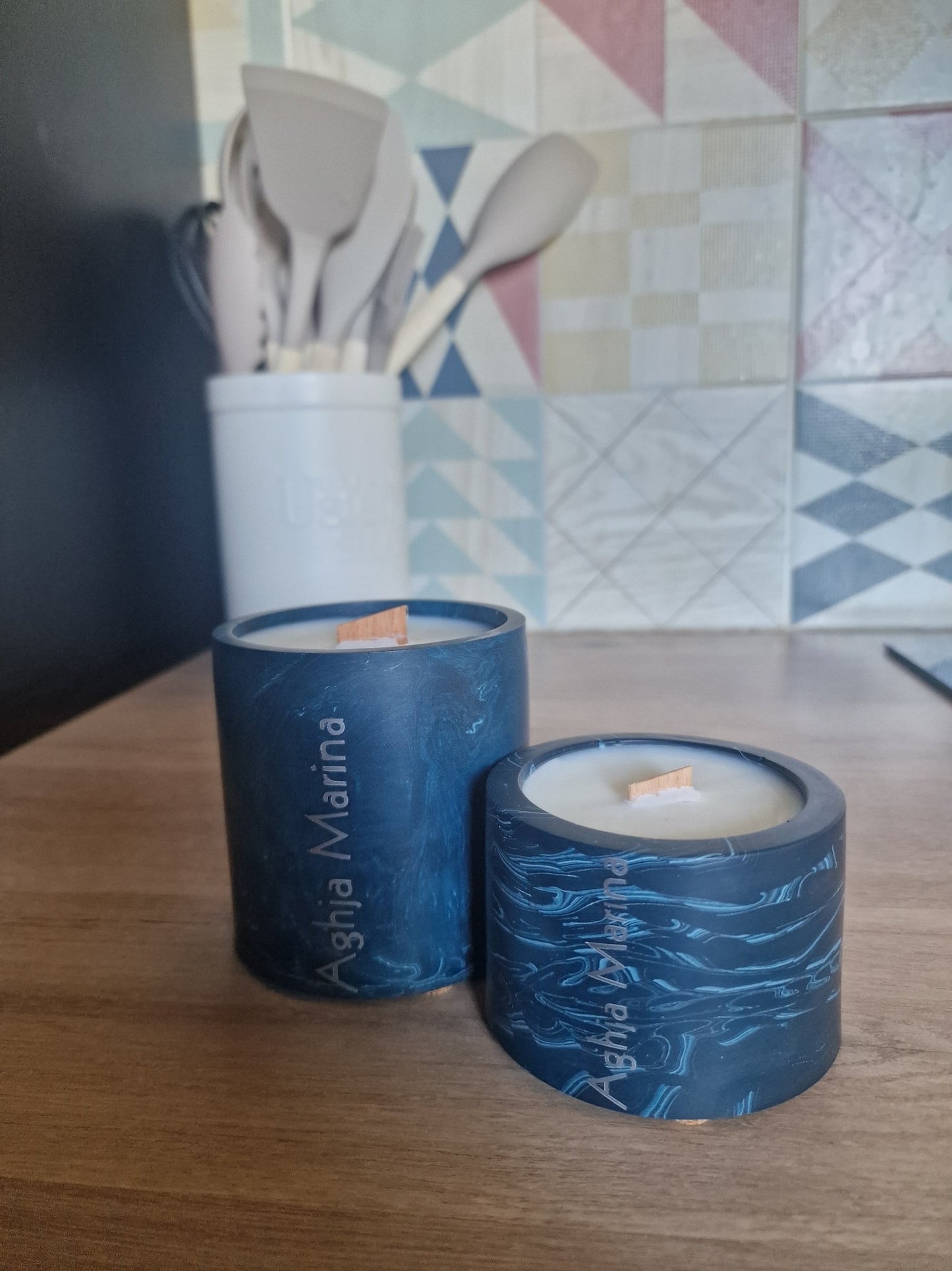 Aghja Marina - Bougie Artisanale en Jesmonite - Annalisa Candles