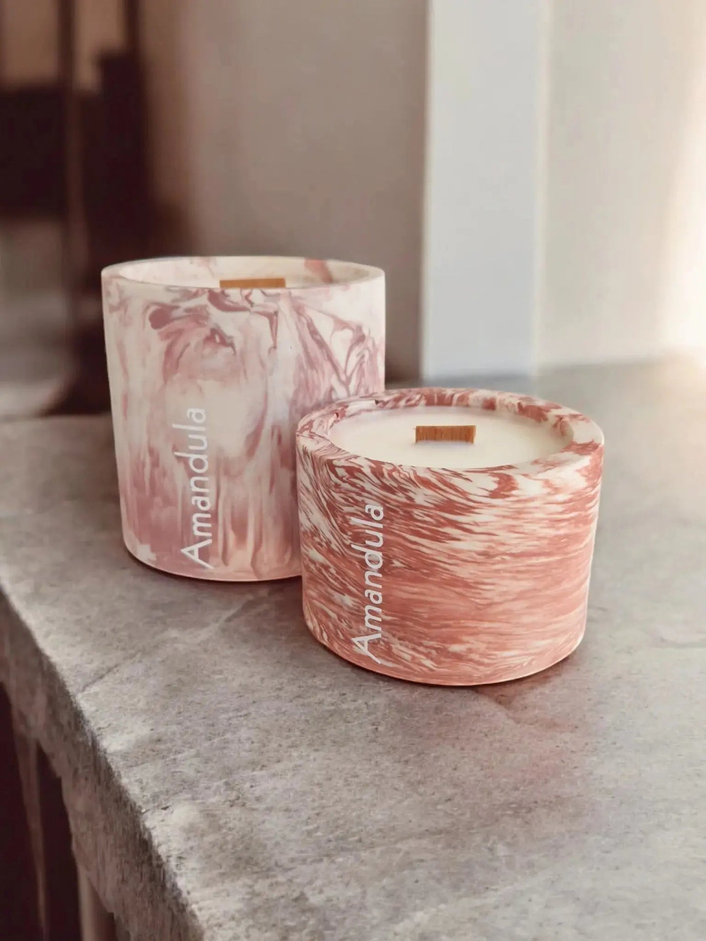 Amandula (Fleur d'amandier) - Bougie Artisanale en Jesmonite - Annalisa Candles