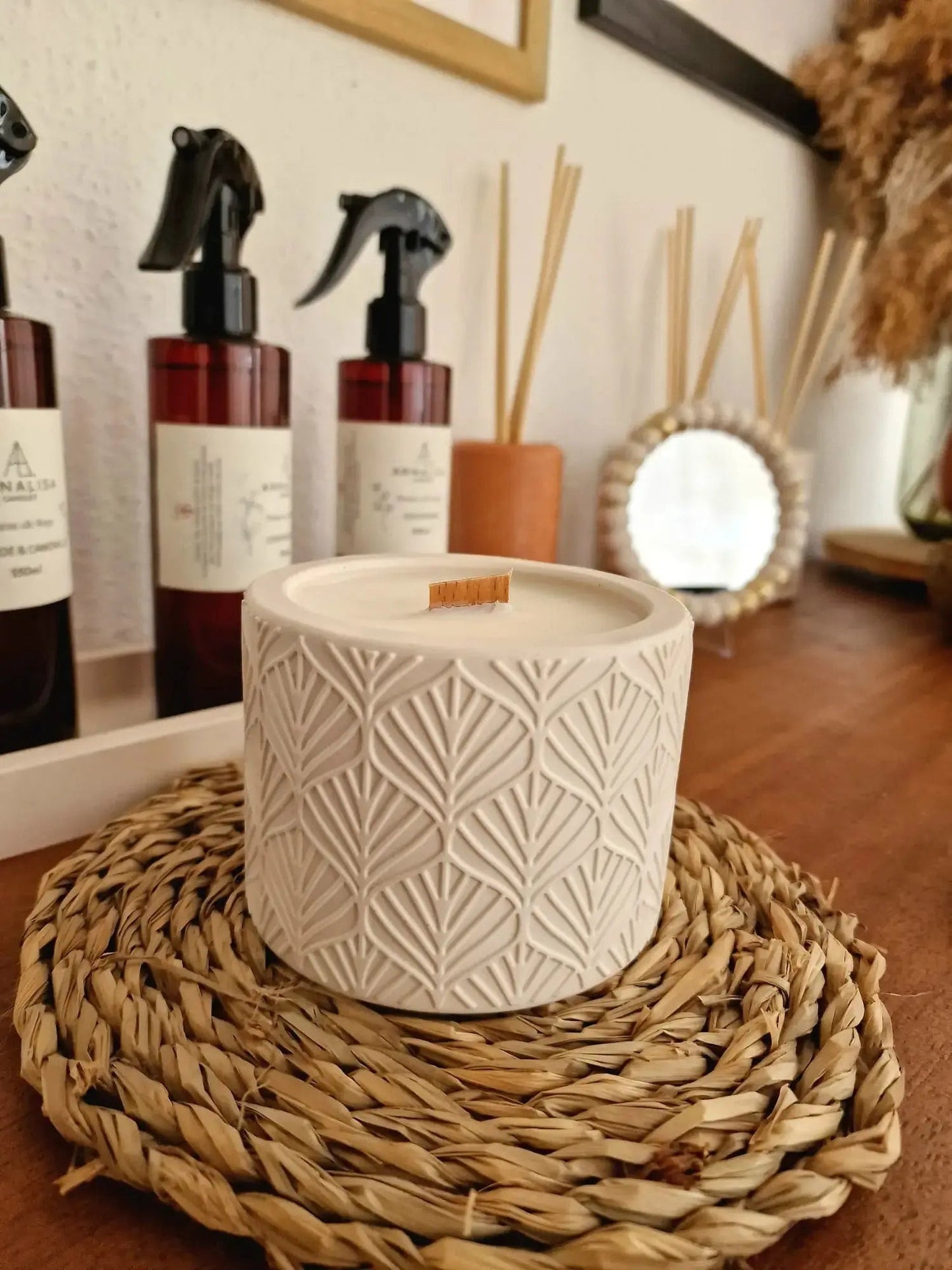 Foglia & Fiurita - Bougies Artisanale en Jesmonite - Annalisa Candles