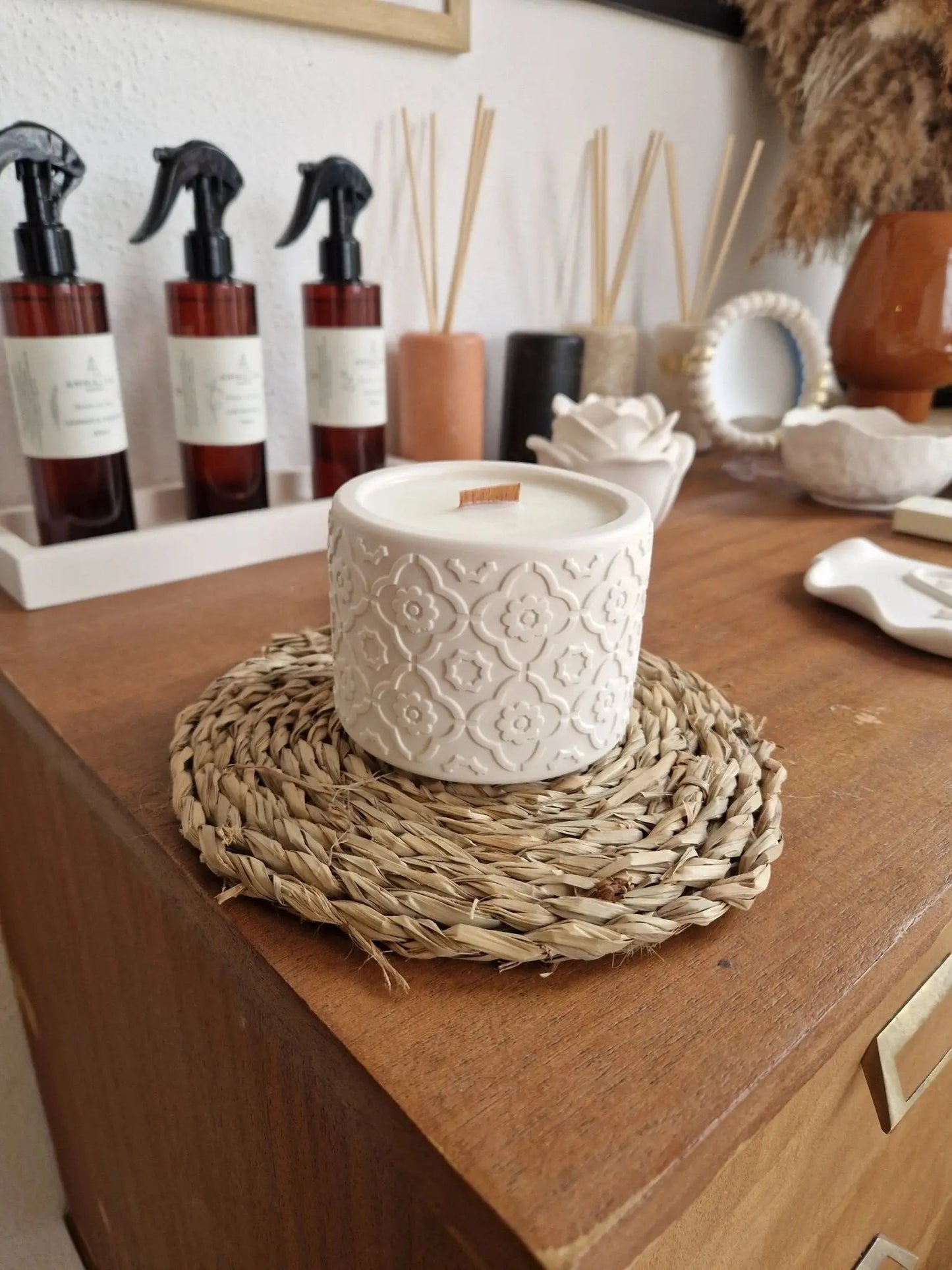 Foglia & Fiurita - Bougies Artisanale en Jesmonite - Annalisa Candles