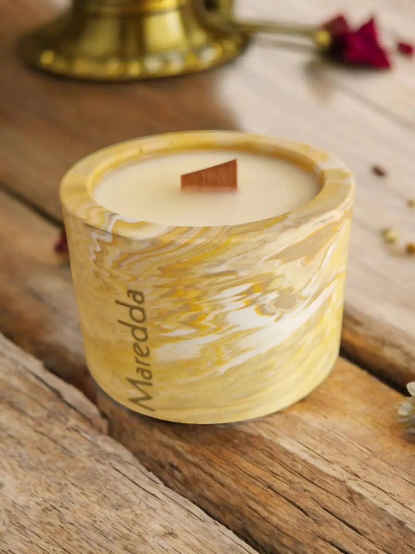 Maredda (Immortelle) - Bougie Artisanale en Jesmonite - Annalisa Candles