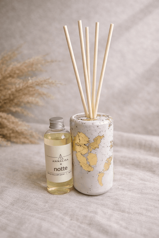 Diffuseur Crème et Feuilles d'or - Annalisa Candles