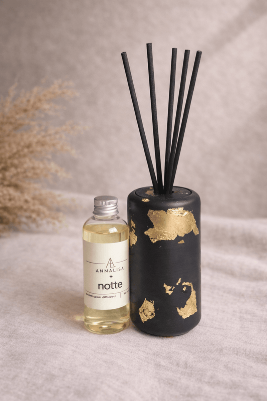 Diffuseur Noir et feuilles d'or - Annalisa Candles