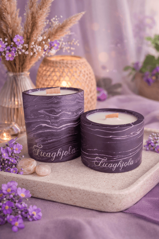 Ficaghjola (Fleur de Figuier) - Bougie Artisanale en Jesmonite - Annalisa Candles