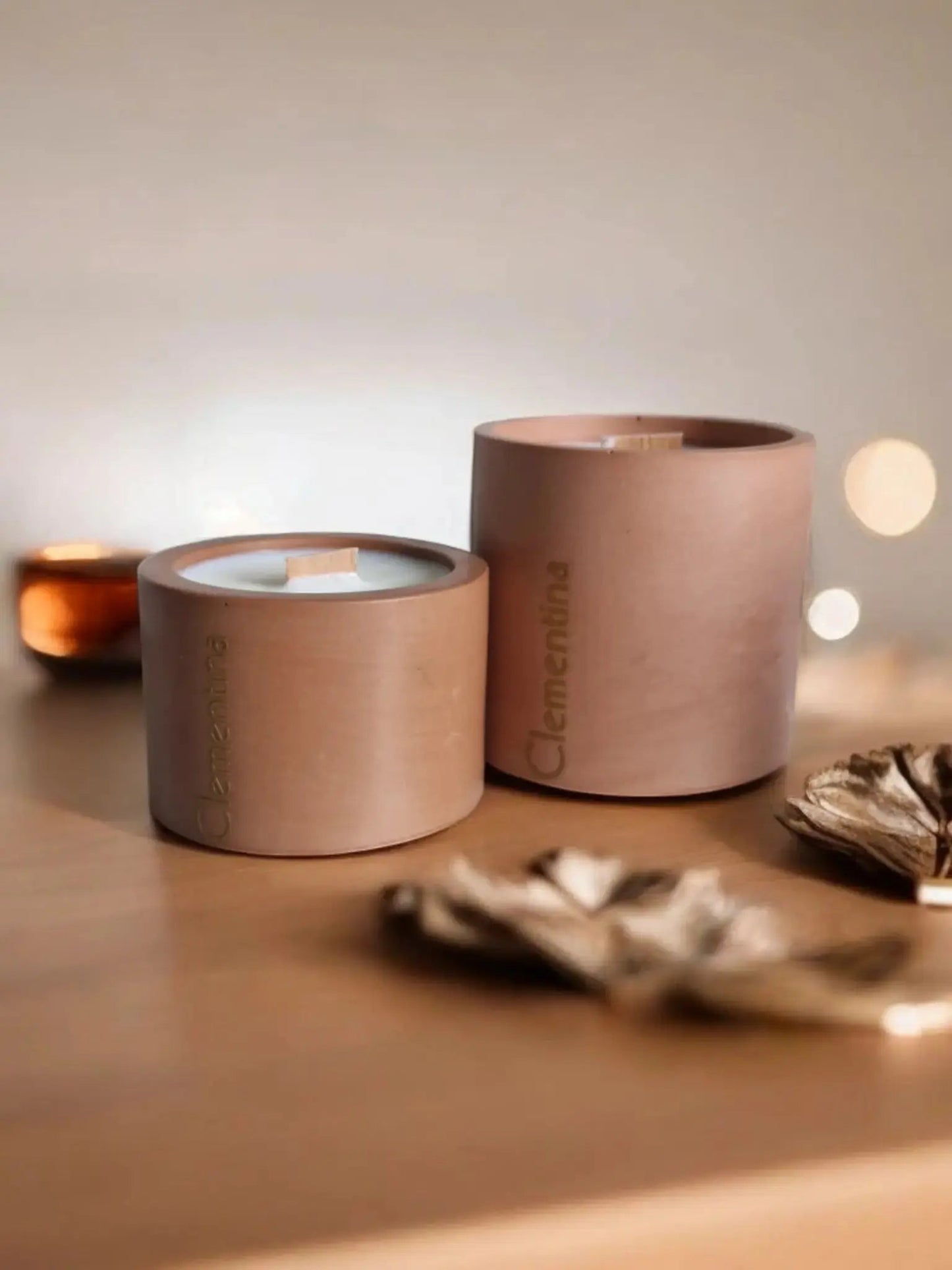 Piaghja (Clémentine Corse) - Bougie Artisanale en Jesmonite - Annalisa Candles