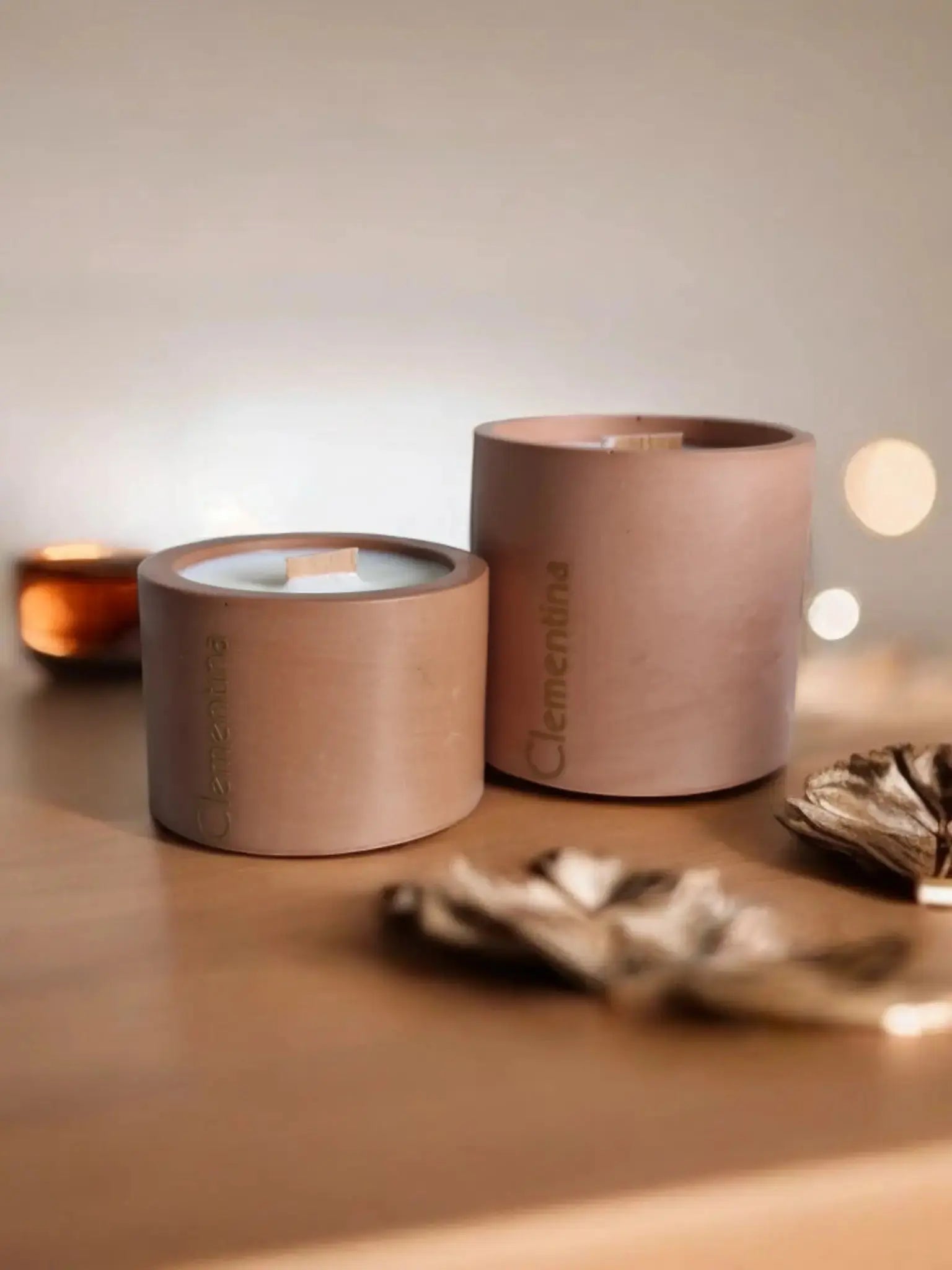Piaghja (Clémentine Corse) - Bougie Artisanale en Jesmonite - Annalisa Candles